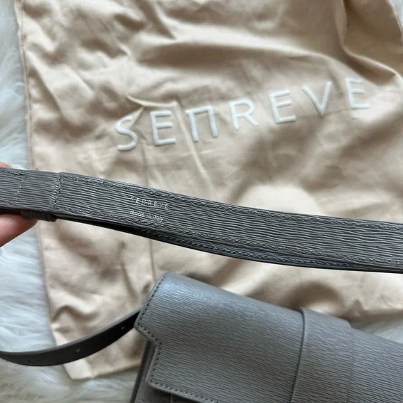Used Excellent Condition Senreve Aria Belt Bag Grey - Picture 9 of 9